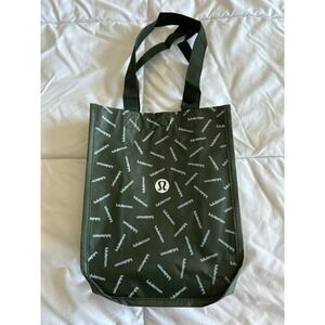 New Lululemon Limited Edition Reusable Shopping Bag Green Small